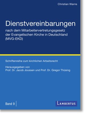 cover image of Dienstvereinbarungen nach dem Mitarbeitervertretungsgesetz der Evangelischen Kirche in Deutschland (MVG-EKD)